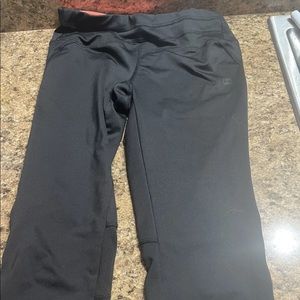 Women Capri Leggings Yoga Cropped High Waist Pants Back Zipper